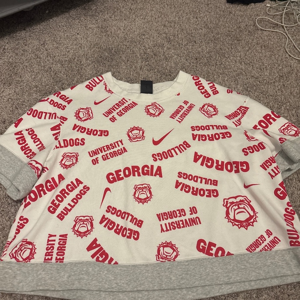 Nike Georgia Bulldogs Cropped Top - Size X-Large